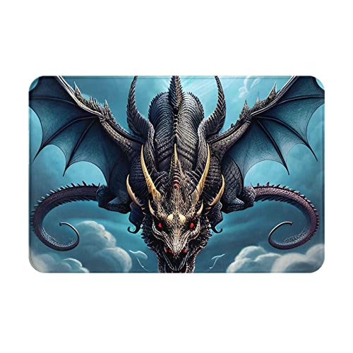 HOMEFC Fußmatte mit fliegendem Drachen, für Innen- und Außenbereich, 40,6 x 61 cm, rutschfest, leicht zu reinigen HOMEFC Fußmatte mit fliegendem Drachen, für Innen- und Außenbereich, 40,6 x 61 cm, rutschfest, leicht zu reinigen von HOMEFC