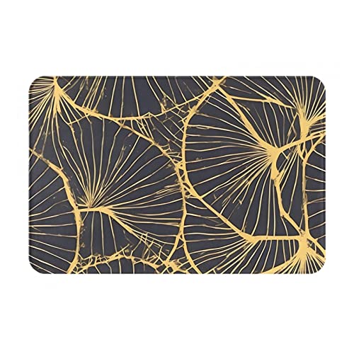 HOMEFC Fußmatte mit goldenen Blättern, für Innen- und Außenbereich, 40,6 x 61 cm, rutschfest, leicht zu reinigen HOMEFC Fußmatte mit goldenen Blättern, für Innen- und Außenbereich, 40,6 x 61 cm, rutschfest, leicht zu reinigen von HOMEFC