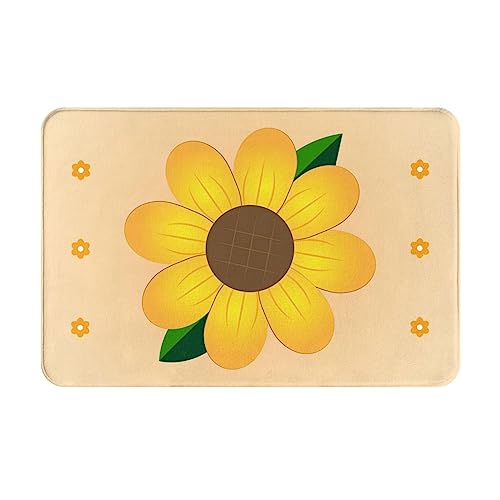 HOMEFC Fußmatte mit goldener Sonnenblume, für Innen- und Außenbereich, 40,6 x 61 cm, rutschfest, leicht zu reinigen HOMEFC Fußmatte mit goldener Sonnenblume, für Innen- und Außenbereich, 40,6 x 61 cm, rutschfest, leicht zu reinigen von HOMEFC