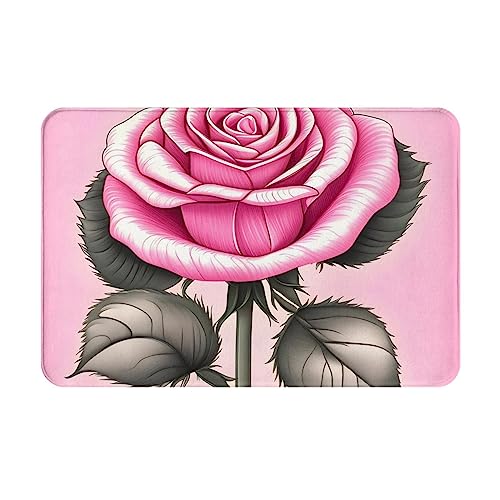 HOMEFC Fußmatte mit schönen rosa Rosen, für Innen- und Außenbereich, 40,6 x 61 cm, rutschfest, leicht zu reinigen, Weiß HOMEFC Fußmatte mit schönen rosa Rosen, für Innen- und Außenbereich, 40,6 x 61 cm, rutschfest, leicht zu reinigen, Weiß von HOMEFC