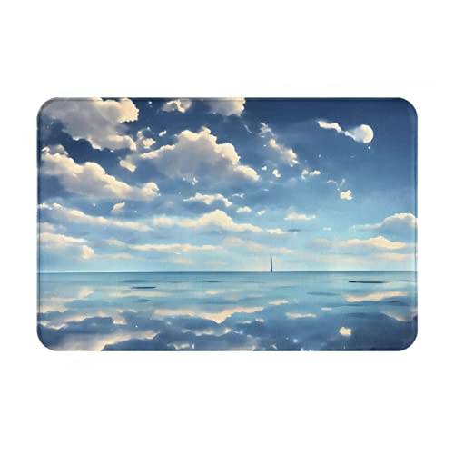 HOMEFC Fußmatte mit weißen Wolken über dem Meer, für Innen- und Außenbereich, 40,6 x 61 cm, rutschfeste Outdoor-Fußmatten, leicht zu reinigen HOMEFC Fußmatte mit weißen Wolken über dem Meer, für Innen- und Außenbereich, 40,6 x 61 cm, rutschfeste Outdoor-Fußmatten, leicht zu reinigen von HOMEFC