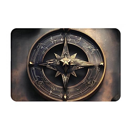 HOMEFC Magical Design Fußmatte mit nordischen Runen, Kompass, für Innen- und Außenbereich, 40,6 x 61 cm, rutschfeste Outdoor-Fußmatten, leicht zu reinigen HOMEFC Magical Design Fußmatte mit nordischen Runen, Kompass, für Innen- und Außenbereich, 40,6 x 61 cm, rutschfeste Outdoor-Fußmatten, leicht zu reinigen von HOMEFC