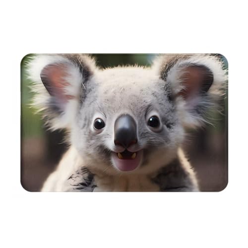 HOMEFC Niedliche Koala-Fußmatte für drinnen und draußen, für Terrasse, Eingangsmatten, Willkommens-Matten, 40,6 x 61 cm, rutschfeste Outdoor-Fußmatten, leicht zu reinigen HOMEFC Niedliche Koala-Fußmatte für drinnen und draußen, für Terrasse, Eingangsmatten, Willkommens-Matten, 40,6 x 61 cm, rutschfeste Outdoor-Fußmatten, leicht zu reinigen von HOMEFC
