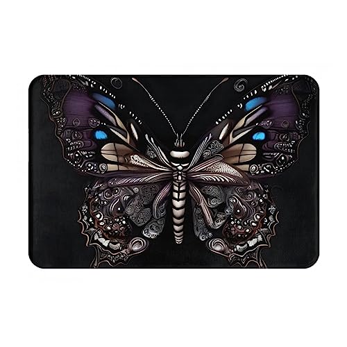 HOMEFC Science Schmetterling-Fußmatte, für Innen- und Außenbereich, 40,6 x 61 cm, rutschfeste Outdoor-Fußmatten, leicht zu reinigen, Weiß HOMEFC Science Schmetterling-Fußmatte, für Innen- und Außenbereich, 40,6 x 61 cm, rutschfeste Outdoor-Fußmatten, leicht zu reinigen, Weiß von HOMEFC
