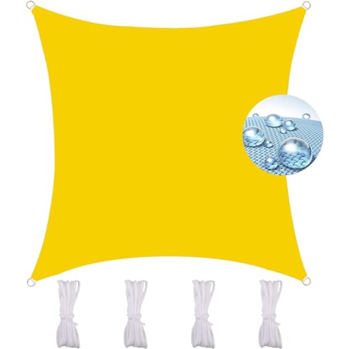 HOMEFC Sonnenschutzsegel Baldachin, rechteckiger Stoffschirm ft, atmungsaktiver Blockbaldachin für den Außenbereich,Yellow b,13 * 13 * 19ft von HOMEFC