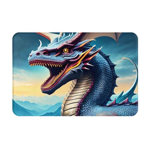 HOMEFC Türmatte mit brüllendem Drachen, für drinnen und draußen, Terrassen-Eingangsmatten, Willkommens-Matten, 40,6 x 61 cm, rutschfeste Outdoor-Fußmatten, leicht zu reinigen HOMEFC Türmatte mit brüllendem Drachen, für drinnen und draußen, Terrassen-Eingangsmatten, Willkommens-Matten, 40,6 x 61 cm, rutschfeste Outdoor-Fußmatten, leicht zu reinigen von HOMEFC
