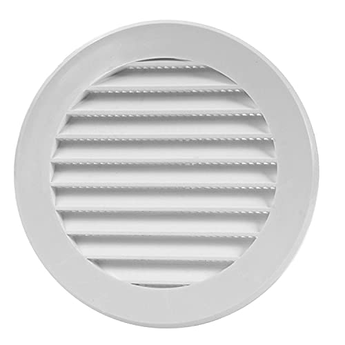 Air Ventilation Plastic Grill Cover Diameter 125 mm White von HOMEHOBBY