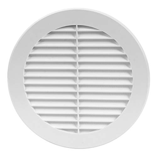 Air Ventilation Plastic Grill Cover Ø150 mm/White von HOMEHOBBY