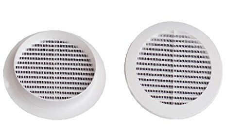 Lüftungsgitter aus Kunststoff Ø100mm/weiß Lüftungsgitter aus Kunststoff Ø100mm/weiß von HOMEHOBBY