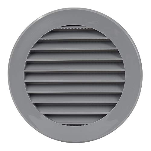 Vr125p Ventilation Grille Round Grille Exhaust Air Vent Garage Insect Protection Ventilation Grey 125 mm von HOMEHOBBY