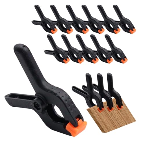 30 Stück 2 Zoll Mini Klemmen Klemmzwingen Schwerlaste Nylon Federklemmen Leimzwingen mit beweglichen Klein Spannklemmen für die Holzbearbeitung DIY Handwerk von HOMEJOY