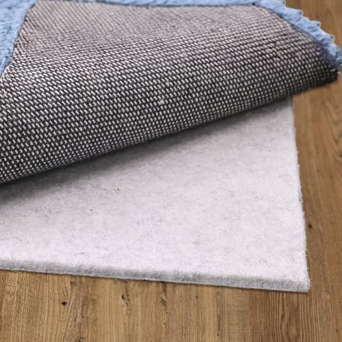 HOMEK Filzteppich-Pad, 2,4 x 3,4 m, 1/4 dick, rutschfeste Teppichunterlage mit Gummi-Rückseite, rutschfeste Teppichunterlage hält Teppiche an Ort und Stelle, schützende gepolsterte Pads für alle Böden HOMEK Filzteppich-Pad, 2,4 x 3,4 m, 1/4 dick, rutschfeste Teppichunterlage mit Gummi-Rückseite, rutschfeste Teppichunterlage hält Teppiche an Ort und Stelle, schützende gepolsterte Pads für alle Böden von HOMEK