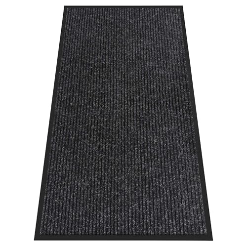 HOMEK Fußmatte für den Innen- und Außenbereich, 120 x 60 cm, Unterseite aus Gummi, rutschfeste Fußmatte für den Eingangsbereich, super saugfähig, kommerzielle Bodenmatte für Heimbüro, Schwarz HOMEK Fußmatte für den Innen- und Außenbereich, 120 x 60 cm, Unterseite aus Gummi, rutschfeste Fußmatte für den Eingangsbereich, super saugfähig, kommerzielle Bodenmatte für Heimbüro, Schwarz von HOMEK