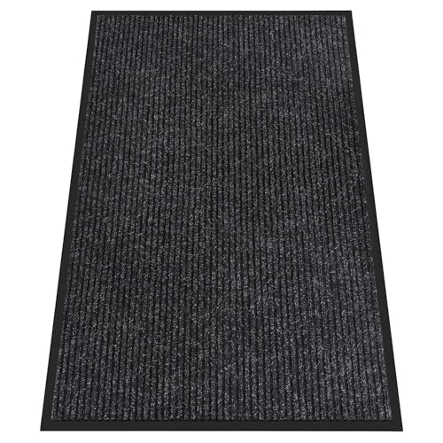 HOMEK Fußmatte für drinnen und draußen, 152 x 90 cm, Fußmatte für den Eingangsbereich, Gummi-Rückseite, rutschfeste Fußmatte für den Außenbereich, super saugfähig, kommerzielle Bodenmatte für Heimbüro HOMEK Fußmatte für drinnen und draußen, 152 x 90 cm, Fußmatte für den Eingangsbereich, Gummi-Rückseite, rutschfeste Fußmatte für den Außenbereich, super saugfähig, kommerzielle Bodenmatte für Heimbüro von HOMEK