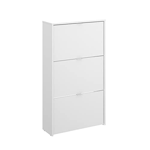 HOMEKIT Schuhschrank, 3 Türen, 18 Paar, Melamin, glänzend, 61 x 113 x 25 cm von HOMEKIT