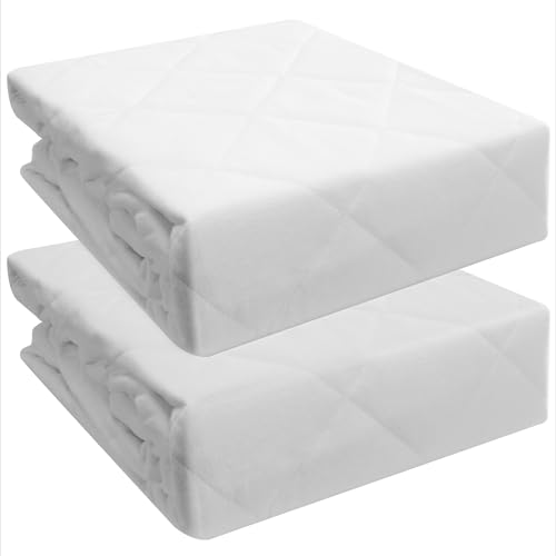 HOMELEVEL 2er Pack Matratzenschoner wasserdicht - 90 x 200cm - 2 Matratzenschonbezüge für 90 x 200cm Matratzen - 2X Spannbettlaken Schoner für Inkontinenz - Mattress Protector von HOMELEVEL