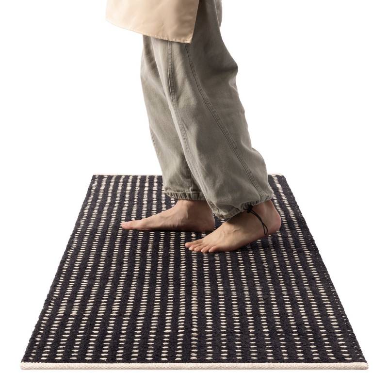Wolldecke Teppich Küche - Küchenmatte Teppichläufer - Läufer Küche Flur, HOMELEVEL, Küchenteppich waschbar rutschfest Küchenläufer 60x180cm schwarz Wolldecke Teppich Küche - Küchenmatte Teppichläufer - Läufer Küche Flur, HOMELEVEL, Küchenteppich waschbar rutschfest Küchenläufer 60x180cm schwarz von HOMELEVEL