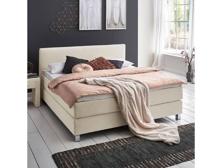 HOMELIV. Boxspringbett Ferryland Webstoff 140x200cm Bonellfederkern-Box Härtegrad: H3 klassischer Stil HOMELIV. Boxspringbett Ferryland Webstoff 140x200cm Bonellfederkern-Box Härtegrad: H3 klassischer Stil von HOMELIV