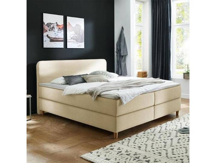 HOMELIV. Boxspringbett Kannur Webstoff 140x200cm Bonellfederkern-Box Härtegrad: H2 skandinavisch HOMELIV. Boxspringbett Kannur Webstoff 140x200cm Bonellfederkern-Box Härtegrad: H2 skandinavisch von HOMELIV