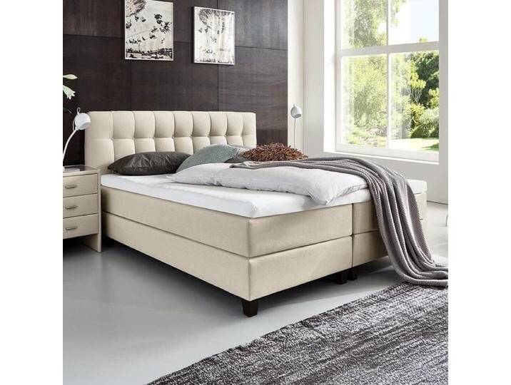 HOMELIV. Boxspringbett Luciano Webstoff 180x200cm Bonellfederkern-Box Härtegrad: H4 klassischer Stil HOMELIV. Boxspringbett Luciano Webstoff 180x200cm Bonellfederkern-Box Härtegrad: H4 klassischer Stil von HOMELIV