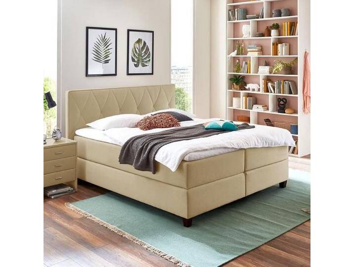 HOMELIV. Boxspringbett Midway Webstoff 100x200cm Bonellfederkern-Box Härtegrad: H4 klassischer Stil HOMELIV. Boxspringbett Midway Webstoff 100x200cm Bonellfederkern-Box Härtegrad: H4 klassischer Stil von HOMELIV