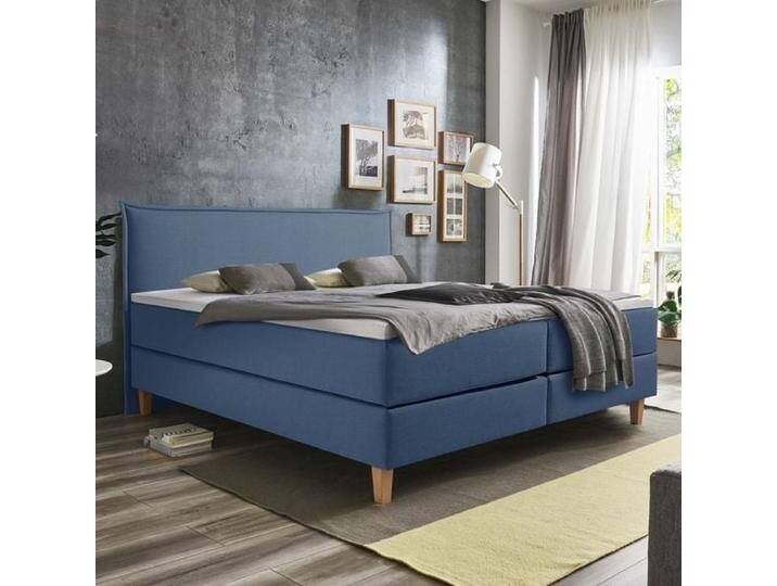 HOMELIV. Boxspringbett Zibo Webstoff 100x200cm Bonellfederkern-Box Härtegrad: H2 Blau skandinavisch HOMELIV. Boxspringbett Zibo Webstoff 100x200cm Bonellfederkern-Box Härtegrad: H2 Blau skandinavisch von HOMELIV