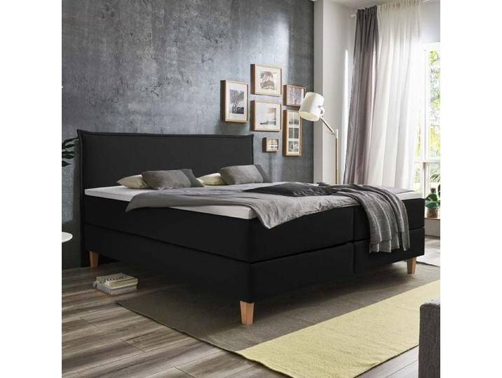 HOMELIV. Boxspringbett Zibo Webstoff 100x200cm Bonellfederkern-Box Härtegrad: H4 Schwarz skandinavisch HOMELIV. Boxspringbett Zibo Webstoff 100x200cm Bonellfederkern-Box Härtegrad: H4 Schwarz skandinavisch von HOMELIV