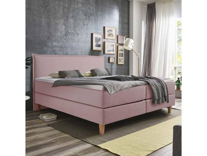HOMELIV. Boxspringbett Zibo Webstoff 140x200cm Bonellfederkern-Box Härtegrad: H4 Lila skandinavisch HOMELIV. Boxspringbett Zibo Webstoff 140x200cm Bonellfederkern-Box Härtegrad: H4 Lila skandinavisch von HOMELIV