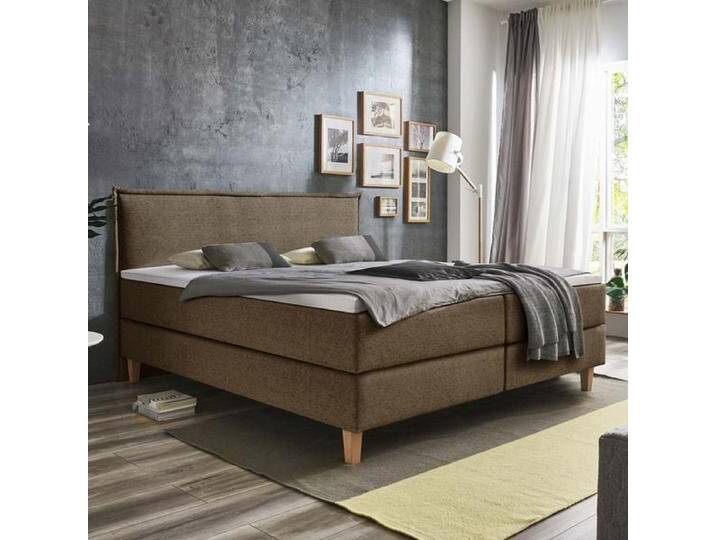 HOMELIV. Boxspringbett Zibo Webstoff 180x200cm Bonellfederkern-Box Härtegrad: H2 Braun skandinavisch HOMELIV. Boxspringbett Zibo Webstoff 180x200cm Bonellfederkern-Box Härtegrad: H2 Braun skandinavisch von HOMELIV