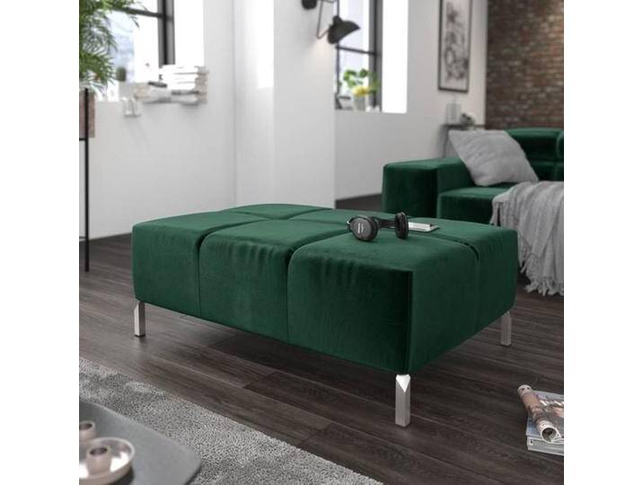 HOMELIV. Cambridge Polsterhocker 107x71x43cm Velvet Smaragd Grün von HOMELIV