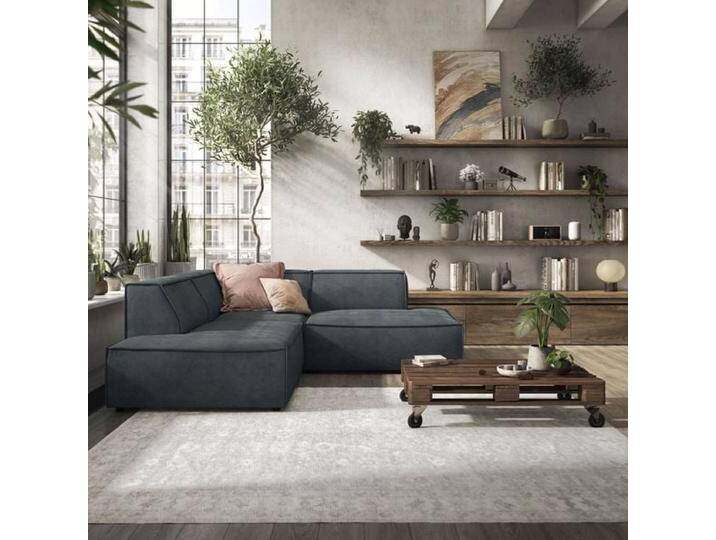 HOMELIV. Lennox Ecksofa Matrix Dunkelgrau von HOMELIV