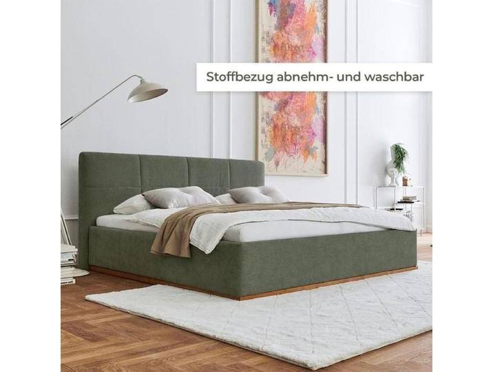 HOMELIV. Polsterbett Cadiz Webstoff 180x200cm Grün modern, Mit Kopfteil HOMELIV. Polsterbett Cadiz Webstoff 180x200cm Grün modern, Mit Kopfteil von HOMELIV