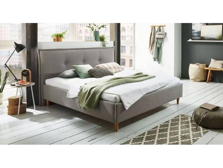 HOMELIV. Polsterbett Indore Komfort Webstoff 160x200cm Hellgrau retro/vintage, höhenverstellbar HOMELIV. Polsterbett Indore Komfort Webstoff 160x200cm Hellgrau retro/vintage, höhenverstellbar von HOMELIV