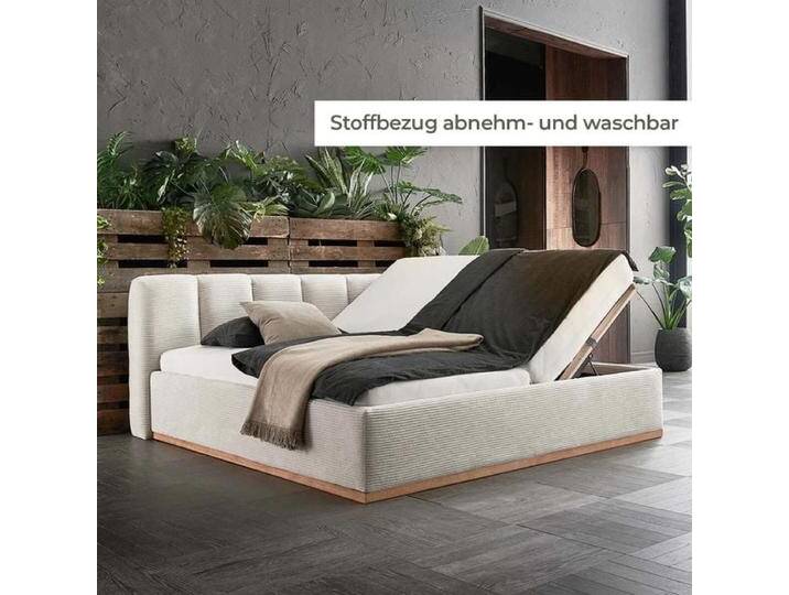 HOMELIV. Polsterbett La Palma Cord mit Bettkasten und Lattenrost 140x200cm retro/vintage, Mit HOMELIV. Polsterbett La Palma Cord mit Bettkasten und Lattenrost 140x200cm retro/vintage, Mit von HOMELIV