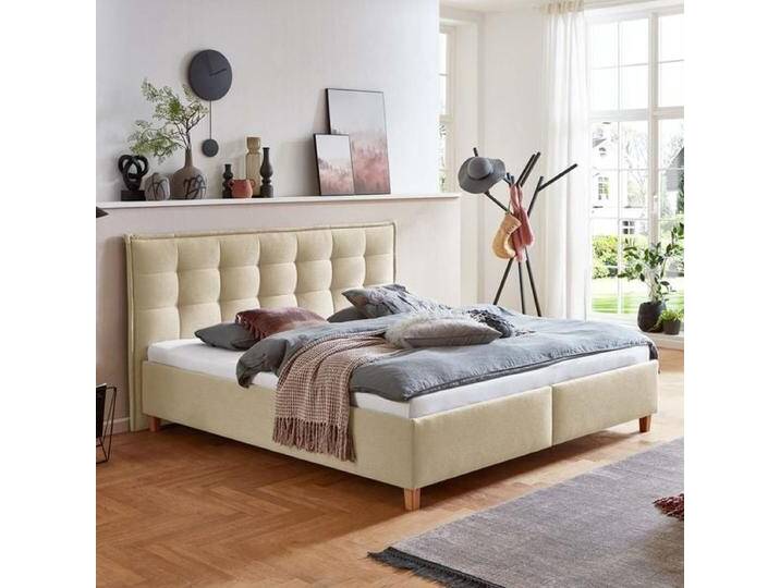 HOMELIV. Polsterbett Lusaka Webstoff mit Bettkasten 160x200cm skandinavisch, HOMELIV. Polsterbett Lusaka Webstoff mit Bettkasten 160x200cm skandinavisch, von HOMELIV