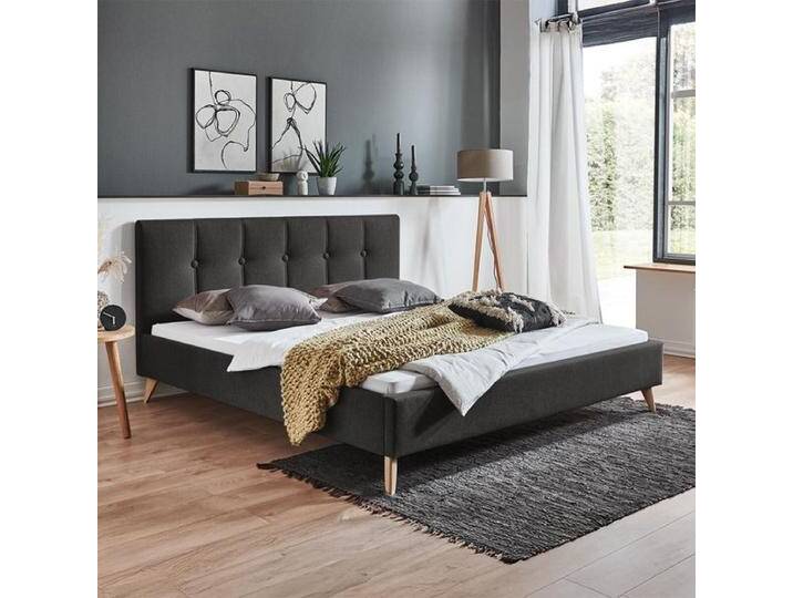 HOMELIV. Polsterbett Maliana Velours/Webstoff 200x200cm Dunkelgrau retro/vintage, höhenverstellbar HOMELIV. Polsterbett Maliana Velours/Webstoff 200x200cm Dunkelgrau retro/vintage, höhenverstellbar von HOMELIV