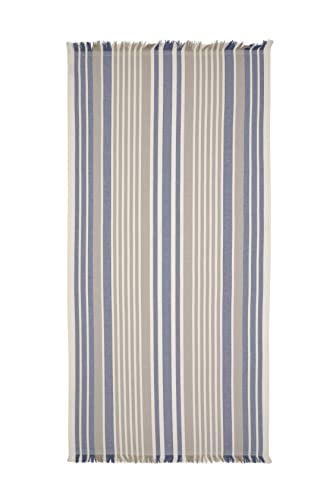 HOMELOVER Strandtuch - Fouta Super saugfähiges und leichtes Handtuch aus 100% Baumwolle, schnell trocknend, Größe 90x160, Modell Transat von HOMELOVER