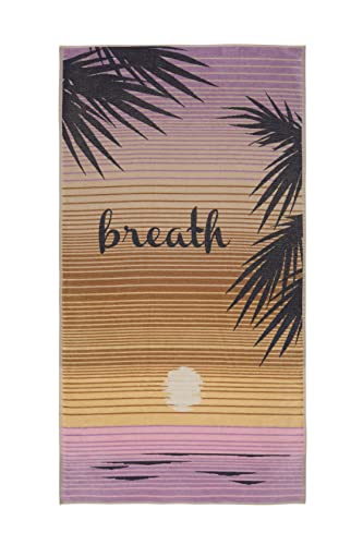 HOMELOVER Strandtuch aus Samt-Jacquard, weich und saugfähig, 100% schnell trocknende Baumwolle, Maße 75 x 150, Öko-Tex 100-Zertifizierung. Modell Breath Women von HOMELOVER