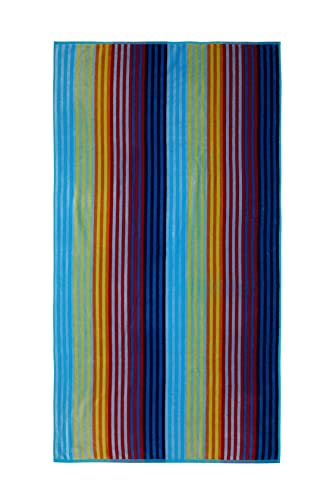 HOMELOVER Strandtuch aus Samt-Jacquard, weich und saugfähig, 100% schnell trocknende Baumwolle, Maße 75 x 150, Öko-Tex 100-Zertifizierung. Modell Colorful von HOMELOVER