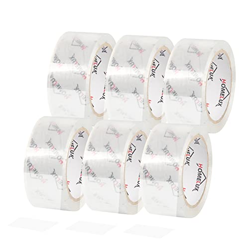 HOMELUX 108 Rollen Paketklebeband Paketband Klebeband Transparent Packband Verpackungsband - 66m Lang 54mm Breit - Transparent - Stark Haftend und Reißfestigkeit - Für Verpacken, Versand und Umzug von HOMELUX