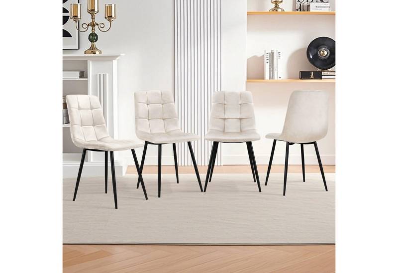HOMELUX 4-Fußstuhl Esszimmerstühle Küchenstuhl 4er Set Essstühle mit Rückenlehne (Set, 4 St), Kann für private oder gewerbliche Zwecke genutzt werden, bis 110 kg von HOMELUX