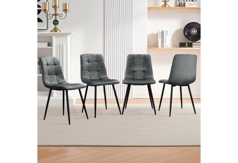 HOMELUX 4-Fußstuhl Esszimmerstühle Küchenstuhl 4er Set Essstühle mit Rückenlehne (Set, 4 St), Kann für private oder gewerbliche Zwecke genutzt werden, bis 110 kg von HOMELUX