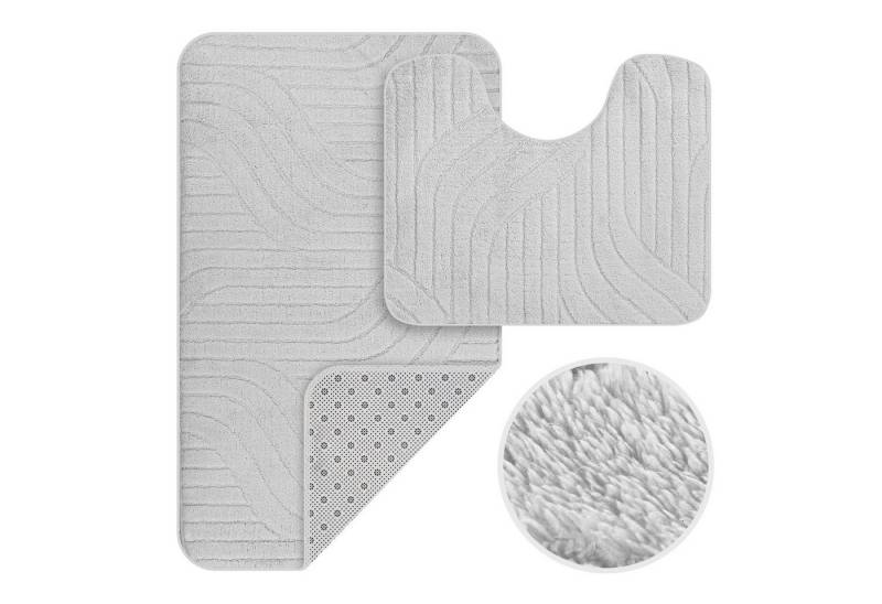 HOMELUX Badematte Badgarnitur 2-teilig mit Ausschnitt, weich & rutschfest, 2BL58, Größe: 50x80cm+40x50cm HOMELUX Badematte Badgarnitur 2-teilig mit Ausschnitt, weich & rutschfest, 2BL58, Größe: 50x80cm+40x50cm von HOMELUX