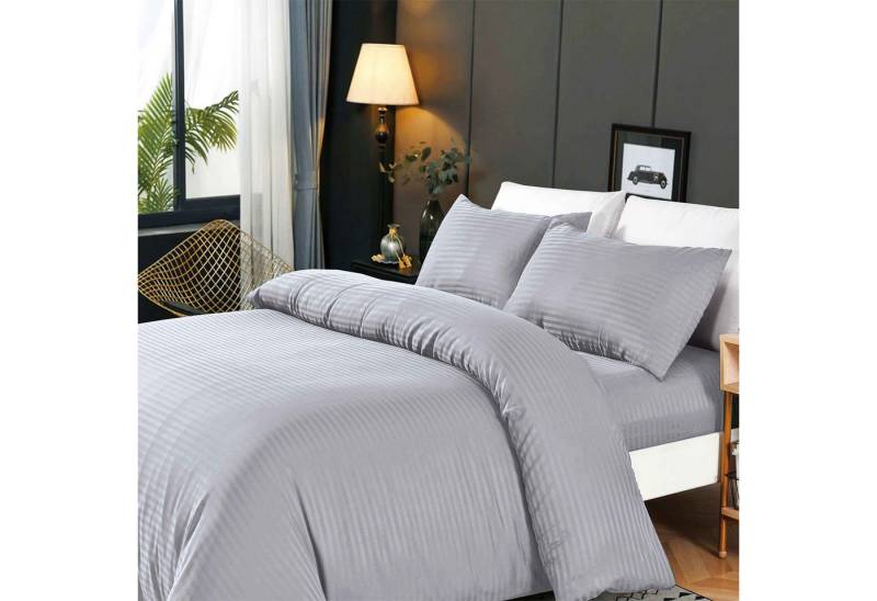 HOMELUX Bettwäsche 220x240 4teilig Bettbezüge 200x220 1er Set mit 50x70 2er Kissenbezüge, 4 teilig von HOMELUX