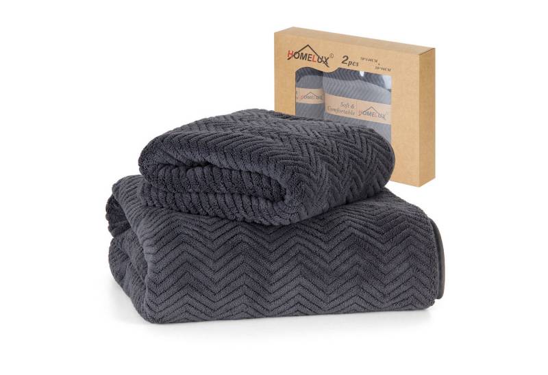 HOMELUX Handtuch Set 2 / 3 / 4 teilig Badetuch Set + Towel saugstarkes Frottiertücher Set, (Badetuch, 2-St), Saugstark mit griffiger Oberfläche von HOMELUX