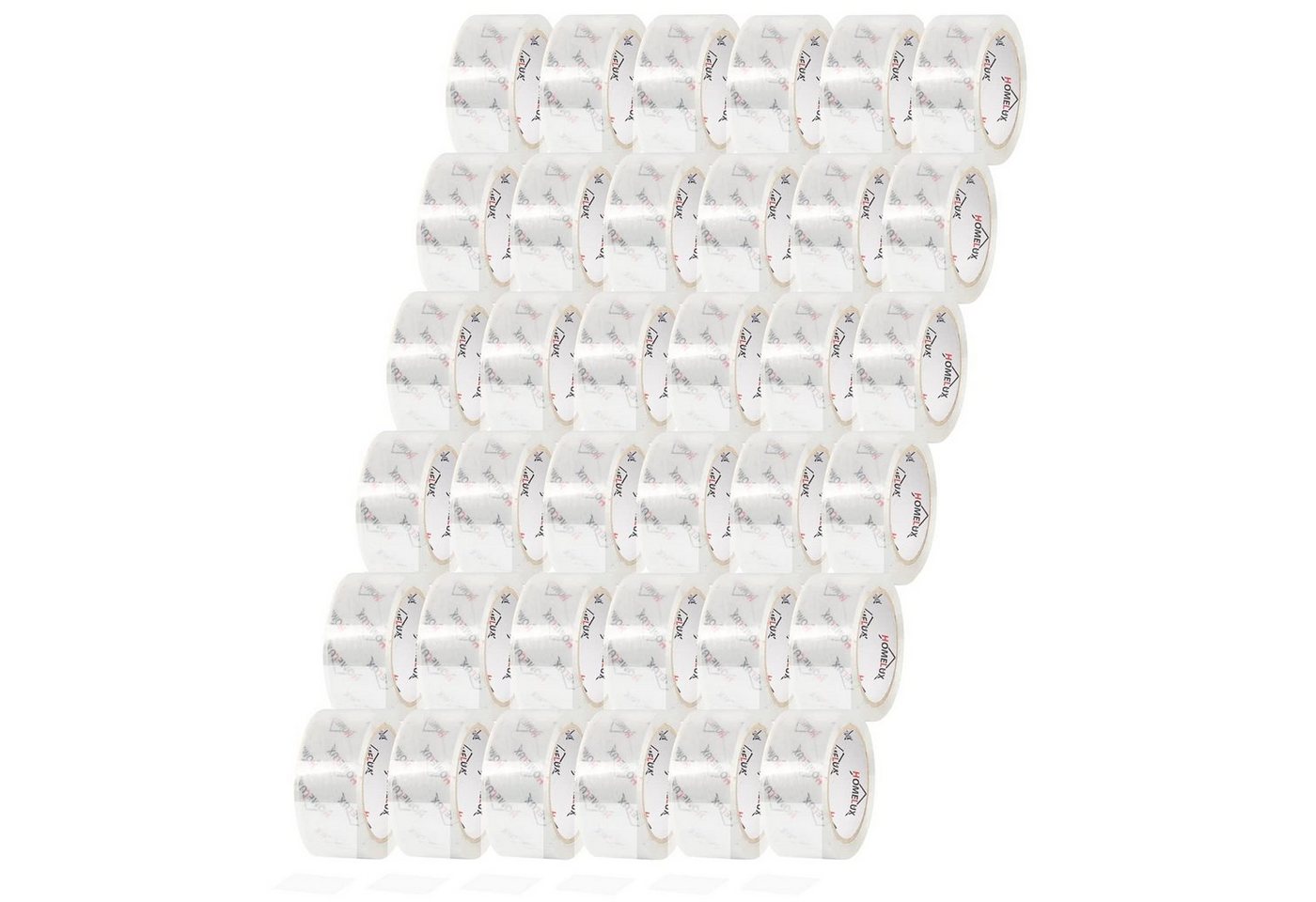 HOMELUX Klebeband 50mm X 66m Paketklebeband 6-144 Rollen Packband Paketband (6-144-St, 36-St) Stark Haftend und Reißfestigkeit - Für Verpacken, Versand und Umzug von HOMELUX