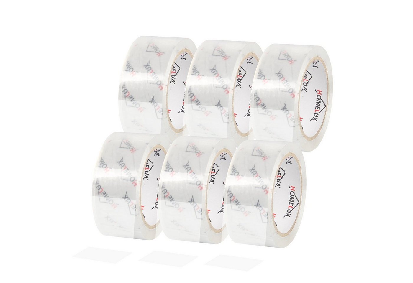 HOMELUX Klebeband 50mm X 66m Paketklebeband 6-144 Rollen Packband Paketband (6-144-St, 6-St) Stark Haftend und Reißfestigkeit - Für Verpacken, Versand und Umzug von HOMELUX