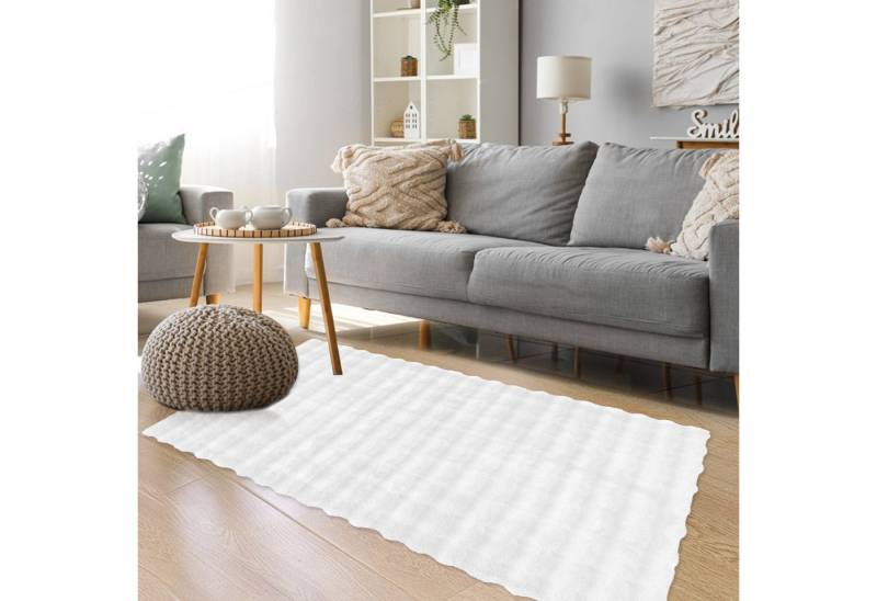 HOMELUX Teppich Wohnzimmer Fellteppich Kunsfell 3D-Blase, Weich Mehrere Größenoptionen von HOMELUX
