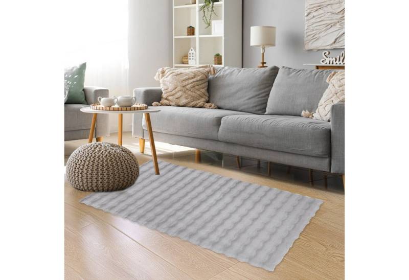 HOMELUX Teppich Wohnzimmer Fellteppich Kunsfell 3D-Blase, Weich Mehrere Größenoptionen von HOMELUX