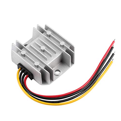 HOMELYLIFE DC-Spannungsregler Buck Converter DC 24V Step Down auf 12V 10A 120W Reducer Power Converter Wasserdichtes Modul Transformator für Golf Cart Club Cart (24V auf 12V 10 A) von HOMELYLIFE